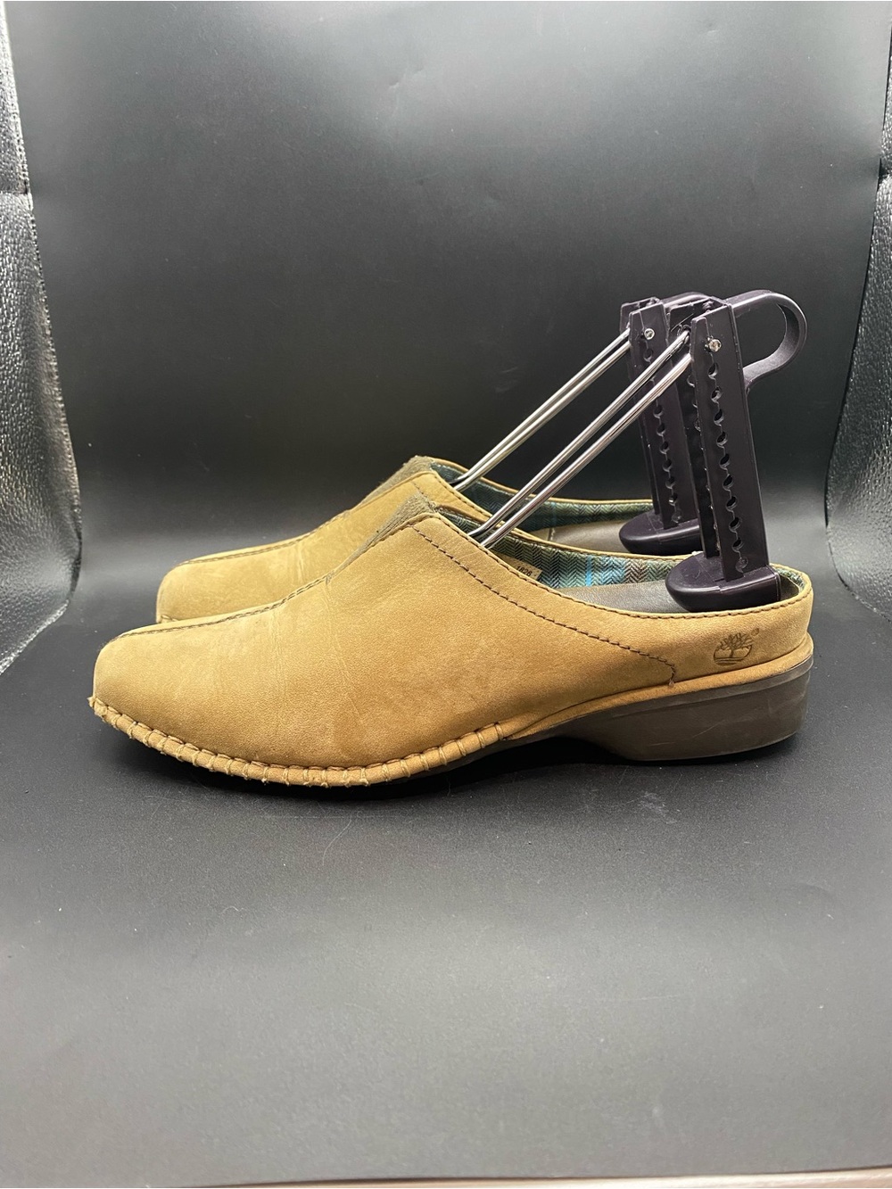 RARE Vintage Timberland Leather Slip-On Clogs 24398 1826 Women’s SZ 7 M